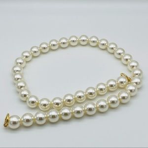 Large Pearl Beads long purse strap